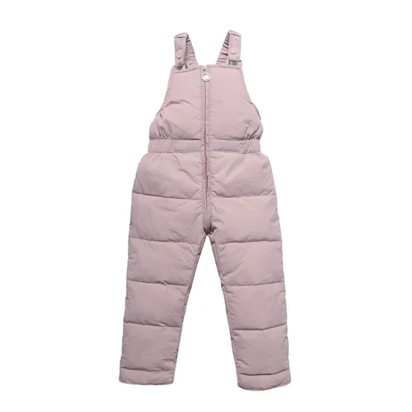 Winter Children Warm Overalls Autumn Girls Boys Thick Pants - Image 6