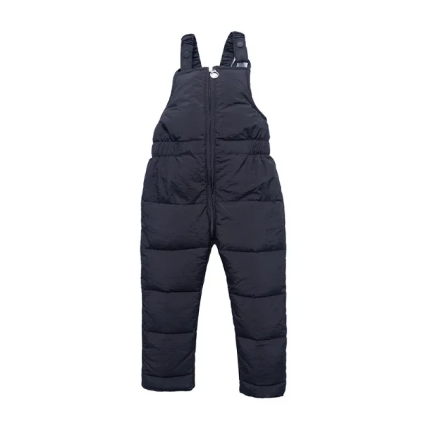 Winter Children Warm Overalls Autumn Girls Boys Thick Pants - Image 5