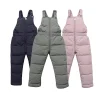 Winter Children Warm Overalls Autumn Girls Boys Thick Pants