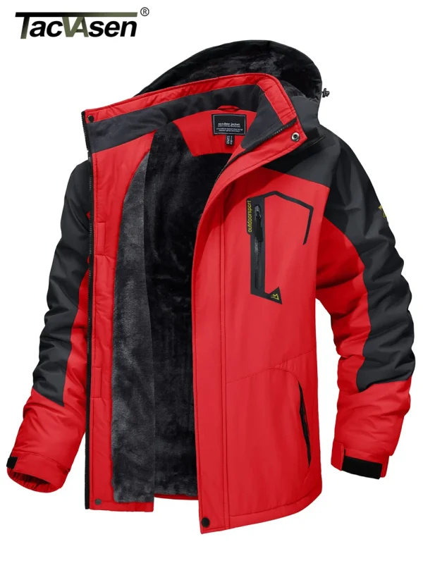 TACVASEN Fleece Lining Mountain Jackets Mens Hiking Jackets - Image 4