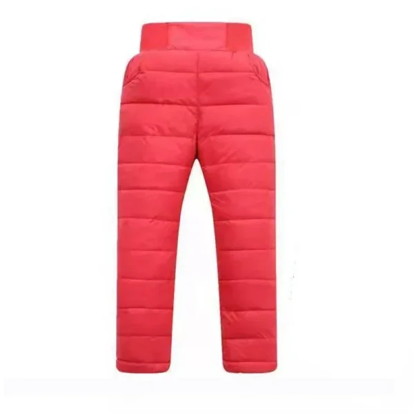 Casual Girl Boy Winter Pants Cotton Padded Thick Warm Trousers Waterproof Ski Pants - Image 4