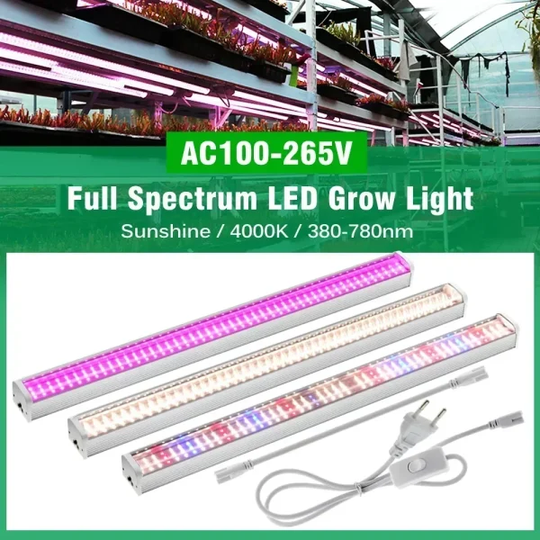 Newest 1/2/4/6PCS Full Spectrum LED Growing Lights for Greenhouse Plants Veg Flowers Fill Light Soilless Cultivation Lamps Hot - Image 2